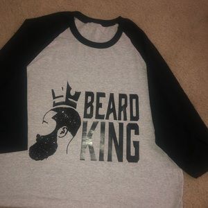 Beard King 3/4 t-shirt